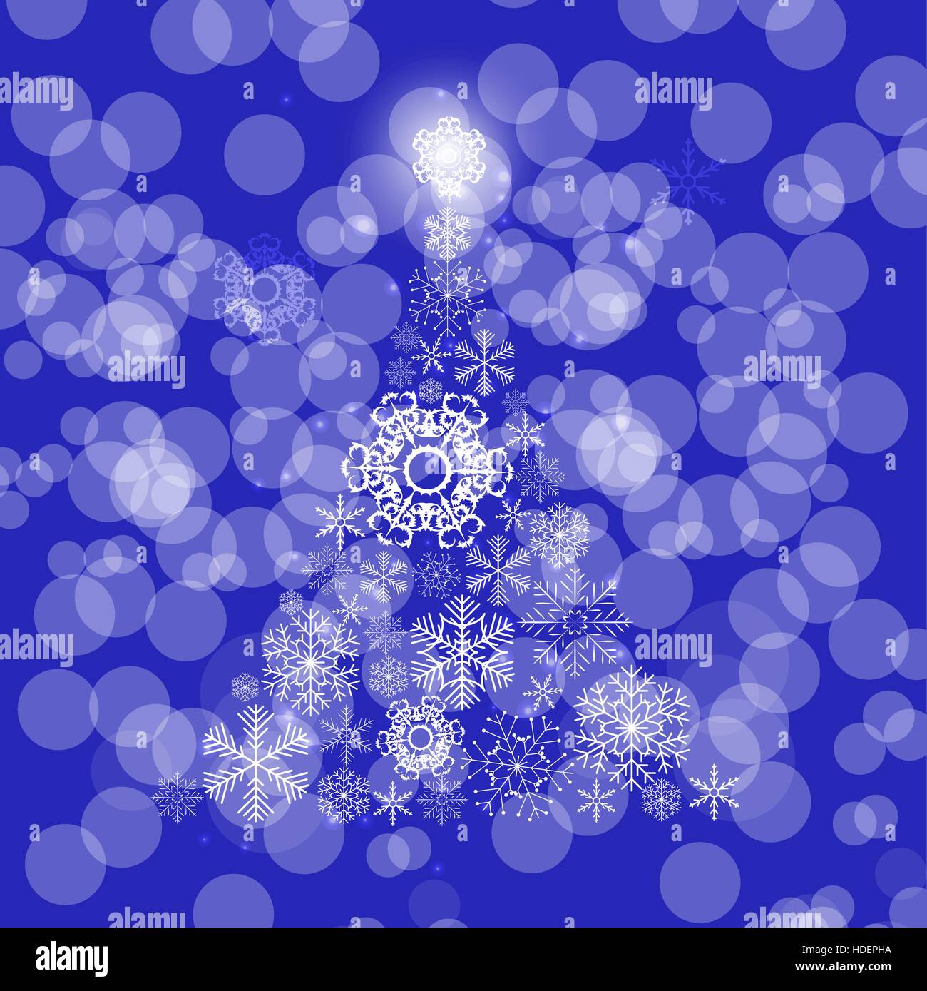 Fiocchi di neve di Natale sfondo illustrazione vettoriale Illustrazione Vettoriale