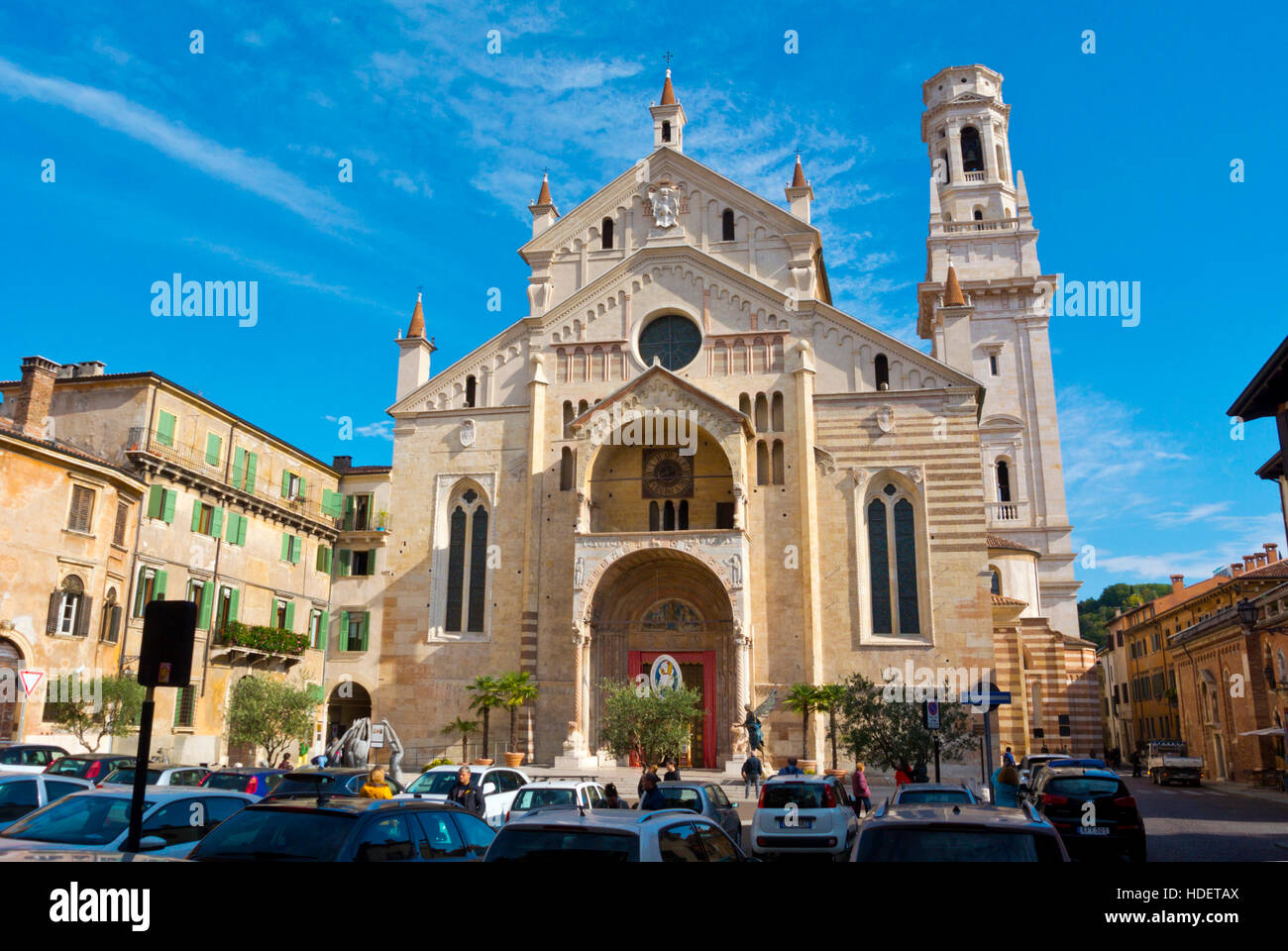 Cattedrale del Duomo, Cattedrale di Santa Maria Matricolare, Verona, Veneto, Italia Foto Stock