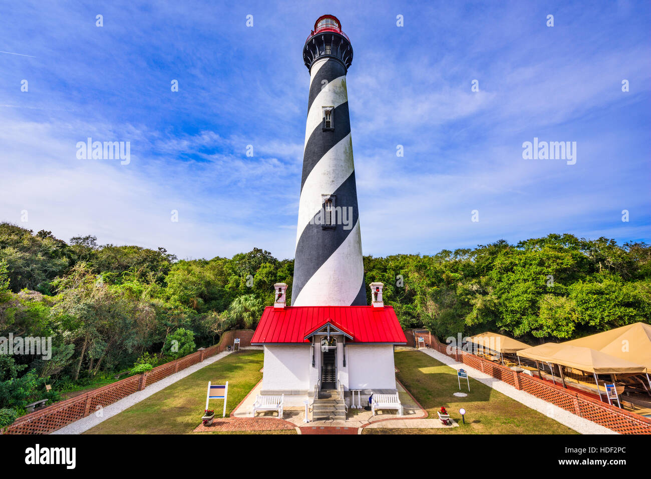 Sant'Agostino, Florida, Stati Uniti d'America presso la chiesa di San Agostino luce. Foto Stock
