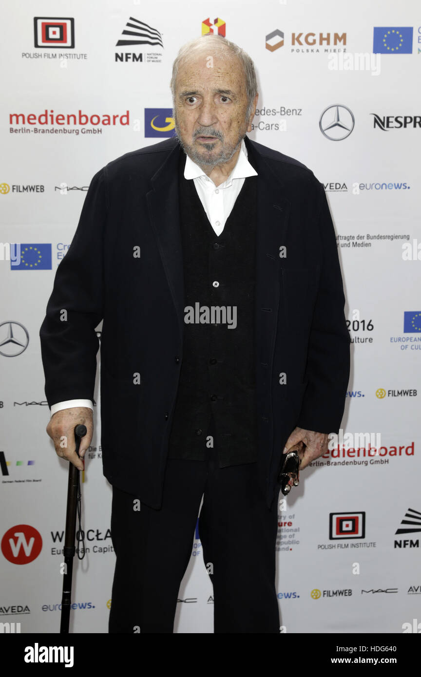 Jean-Claude Carriere assiste la 29th European Film Awards 2016 Al Forum Nazionale di Musica su dicembre 10,2016 a Wroclaw in Polonia. | Verwendung weltweit Foto Stock