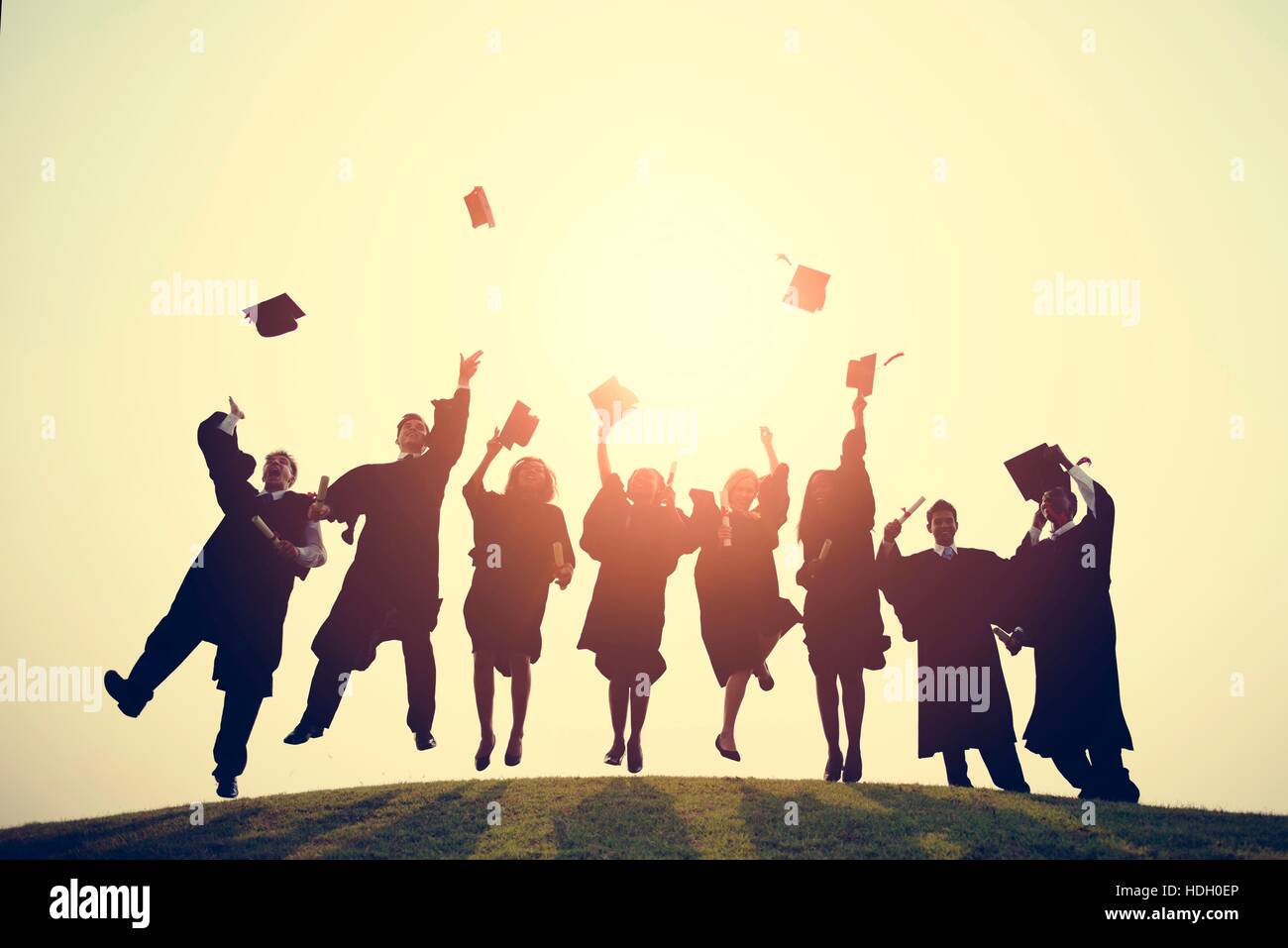 Graduazione College School grado concept di successo Foto Stock