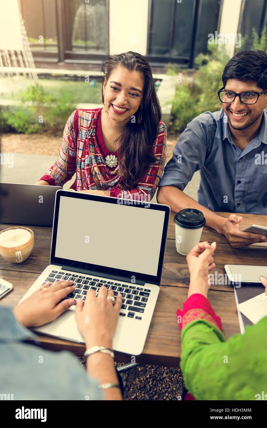 Social Networking Tecnologia Internet concetto digitale Foto Stock