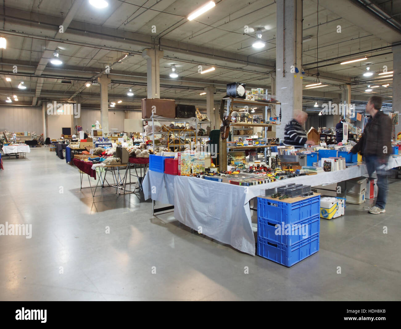 Questa fotografia è stata scattata al Verzamelbeurs Nieuwegein nel marzo 2016, catturando un momento durante la fiera dei collezionisti. L'evento ha caratterizzato vari oggetti d'antiquariato e da collezione, attirando gli appassionati di oggetti d'epoca e manufatti storici. Foto Stock