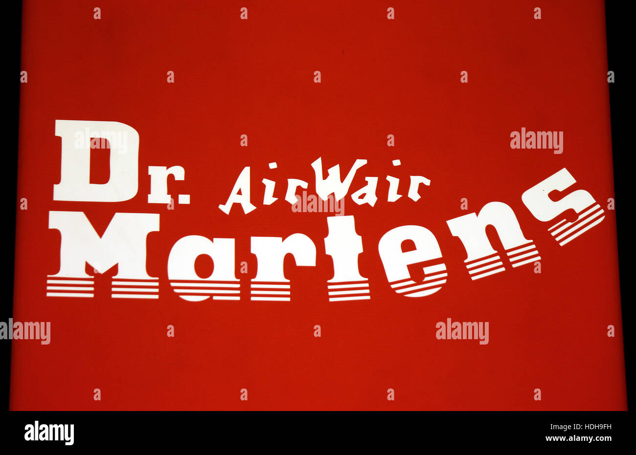 Das Logo der Marke 'Dr. Di Martens, Berlino. Foto Stock