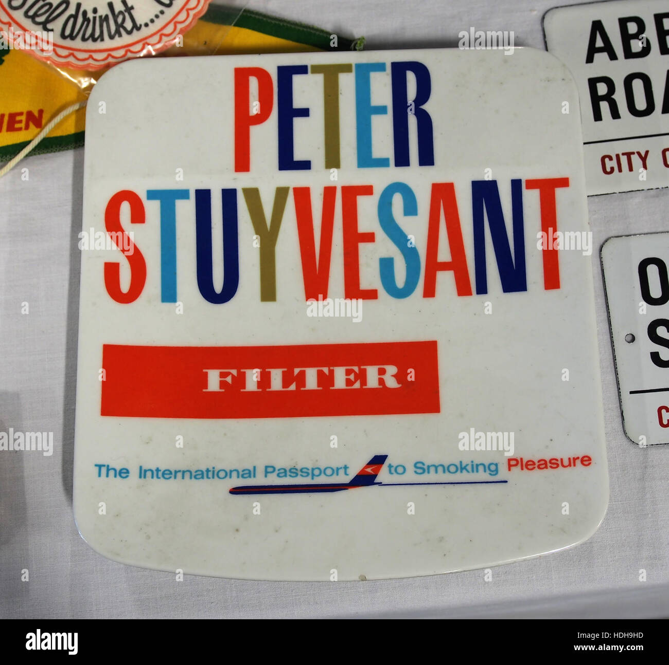 Peter Stuyvesant betaalbordje pic2 Foto Stock