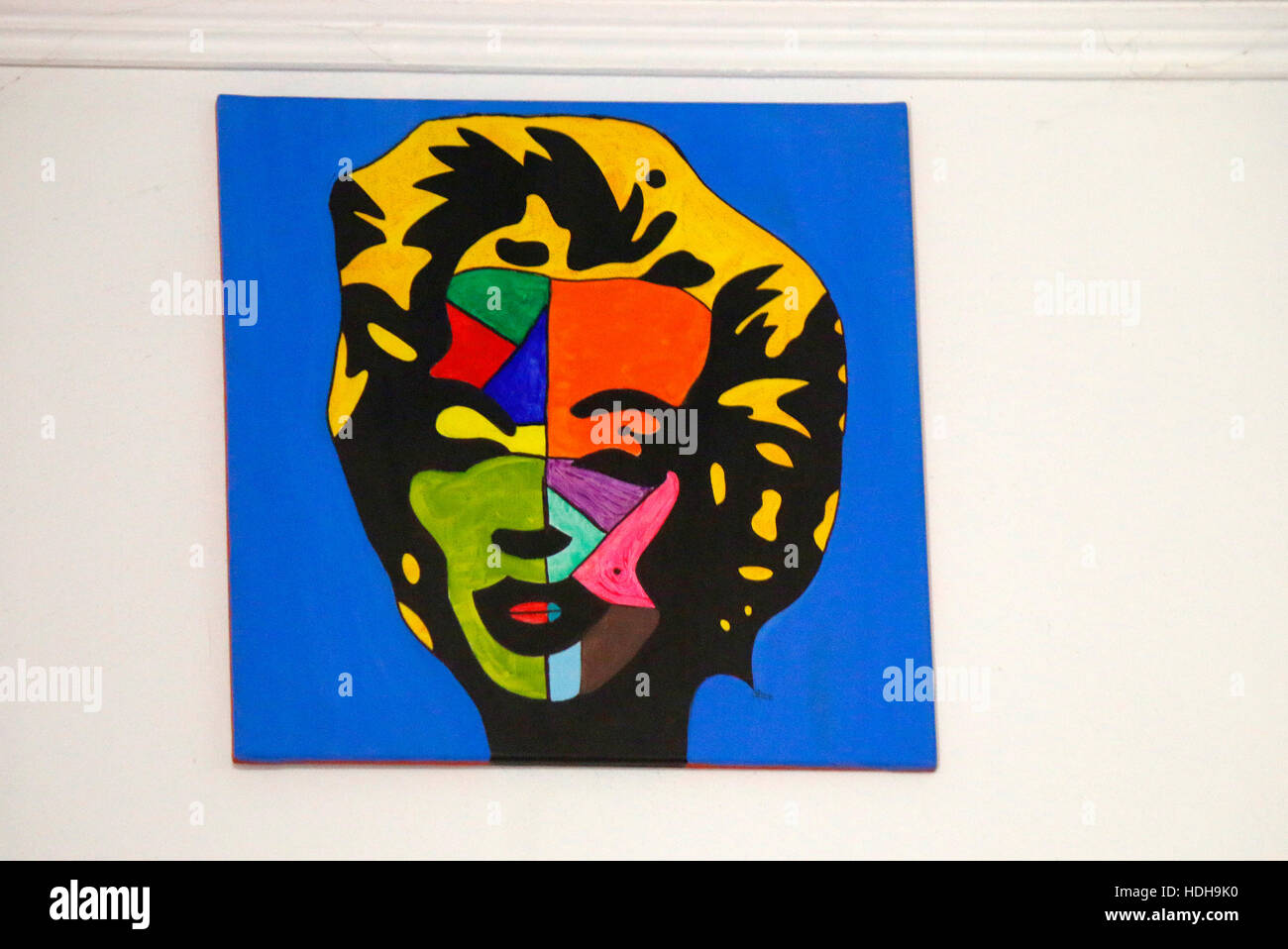 Ein Pop-Art-Gemaelde von Marilyn Monroe, Berlino. Foto Stock