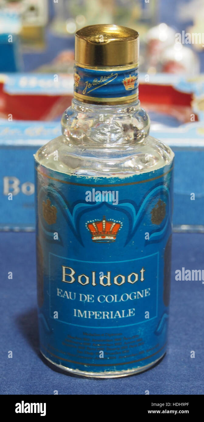 Boldood antiek Eau de Cologne flesje PIC17 Foto Stock