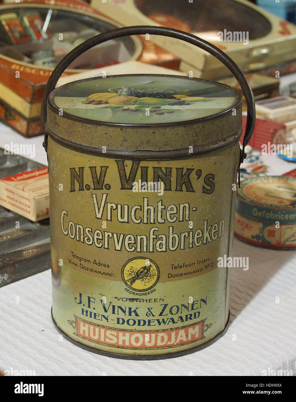 NV Vink huishoudjam blik pic5 Foto Stock