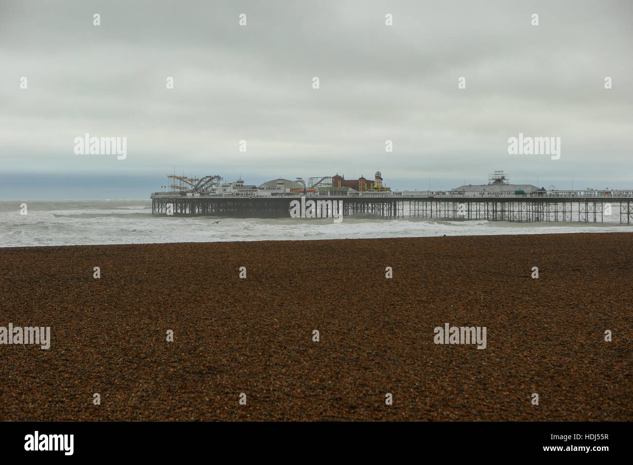 Novembre 2016, BRIGHTON REGNO UNITO: Tempesta Angus annulla il Brighton 10k la gara su strada. Foto Stock