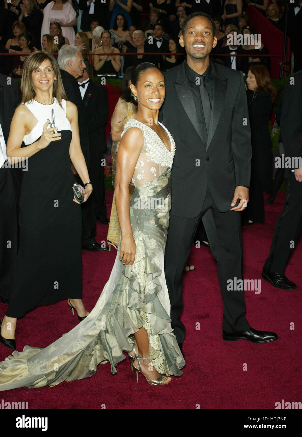 Will Smith e Jada Pinkett-Smith presso l'Academy Awards in Hollywood, la California il 29 febbraio 2004. Photo credit: Francesco Specker Foto Stock