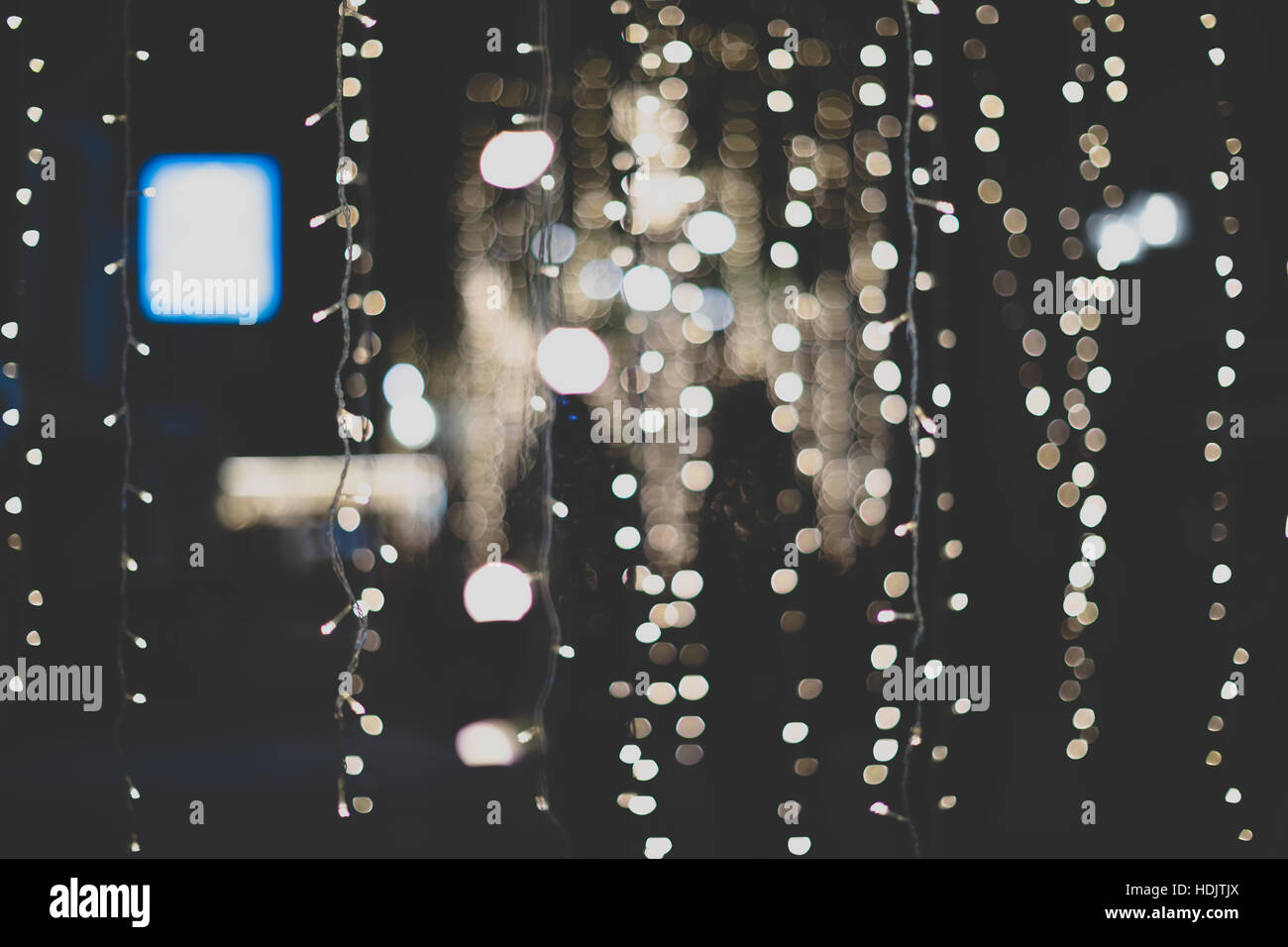 Look vintage di bokeh di luce sullo sfondo astratto. Foto Stock