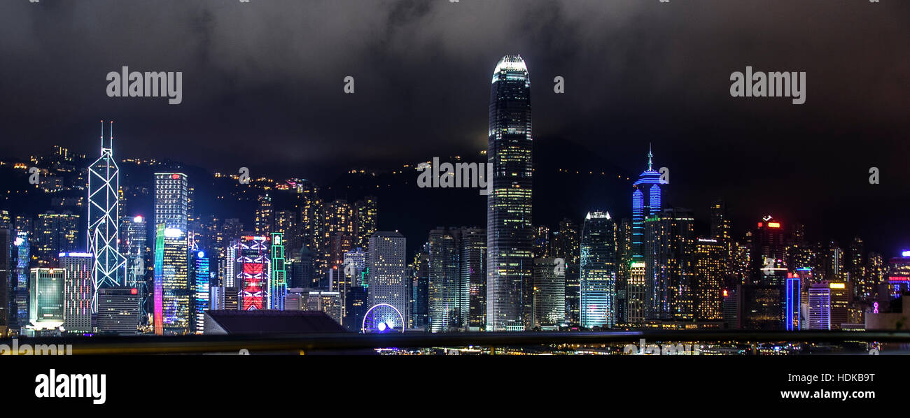 Skyline di Hong Kong Foto Stock