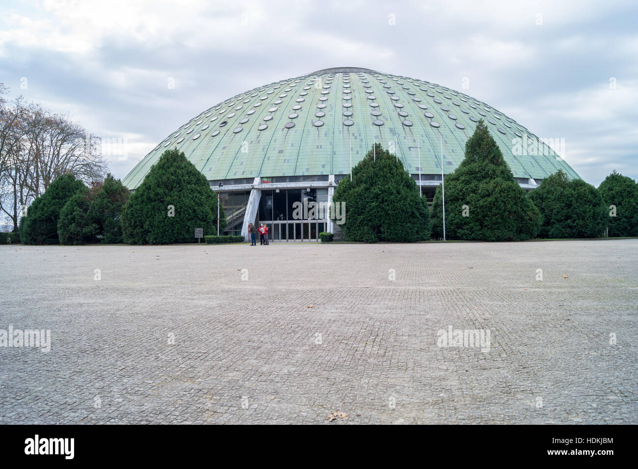 Rosa Mota Pavilion, 1952, di José Carlos Loureiro, Jardim do Palaçio Cristal, Porto (Oporto, Portogallo Foto Stock