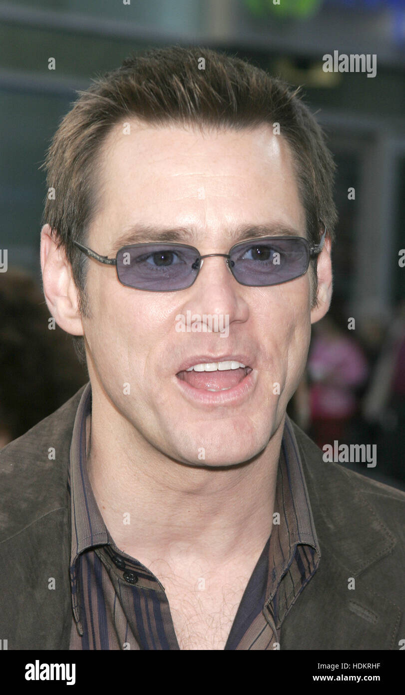 Jim Carrey alla premiere del film "Lemony Snicket una serie di sfortunati eventi' alla Cupola di Glossari Affini sul dicembre 12, 2004 a Los Angeles. Photo credit: Francesco Specker Foto Stock