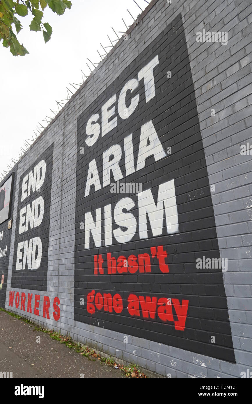 Belfast cade Rd Rebublican murale Foto Stock