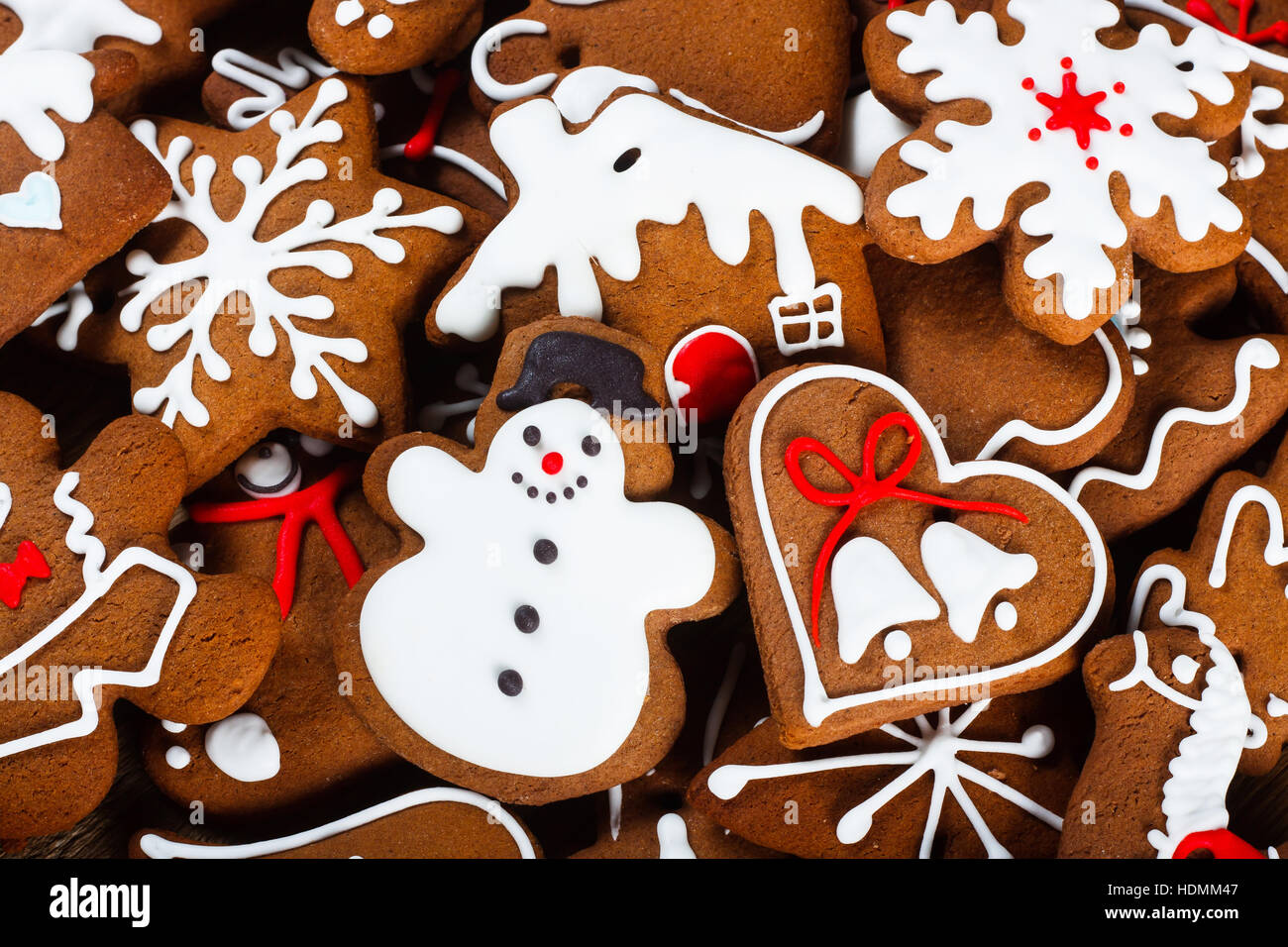 In casa biscotti di Natale - pan di zenzero Foto Stock