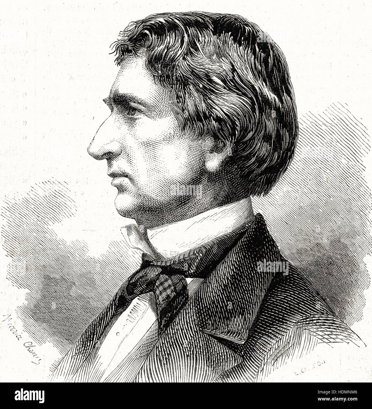 Illustrazione 1862 William Henry Seward da Brady's photo Foto Stock