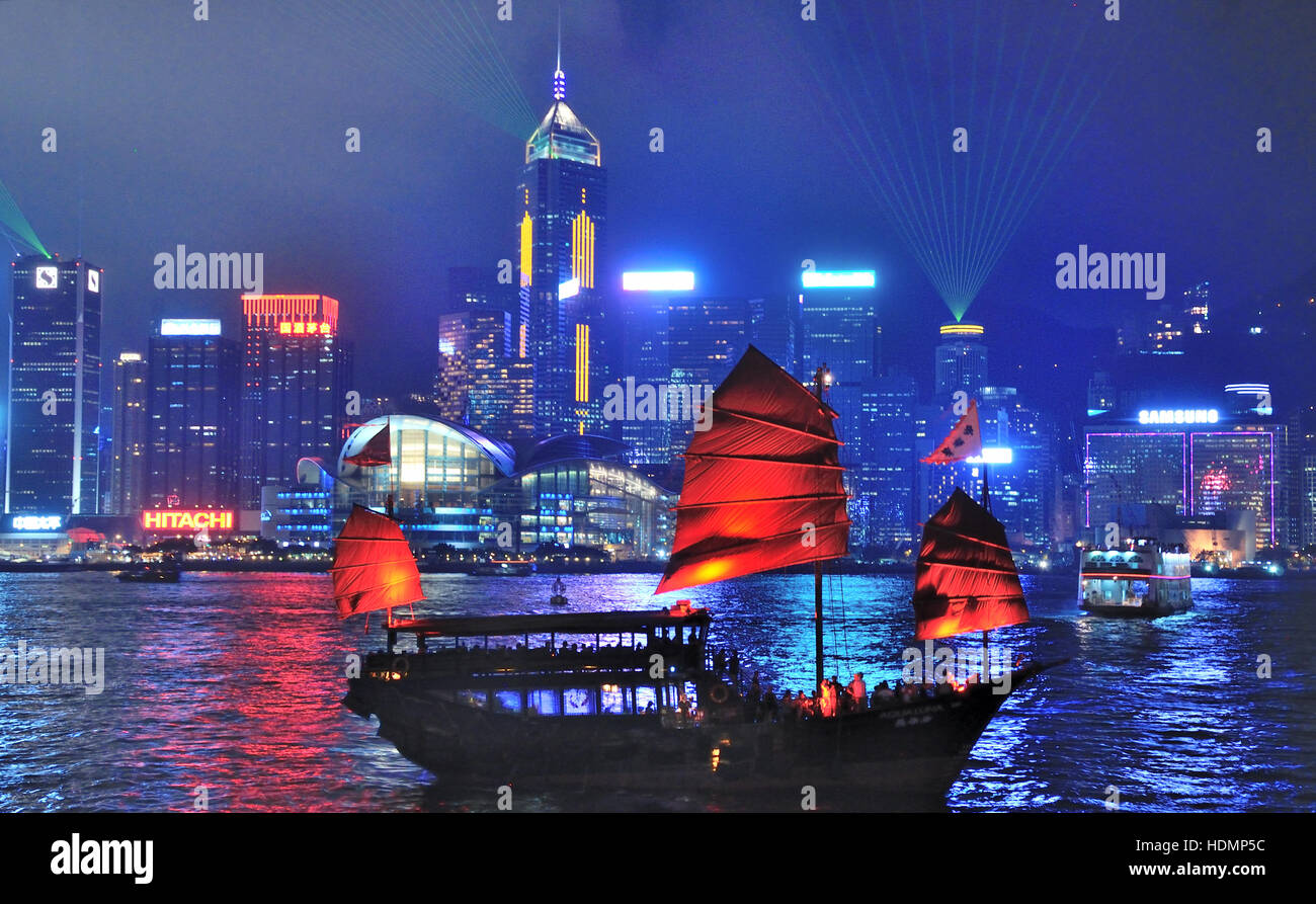 Hong Kong colorato Foto Stock