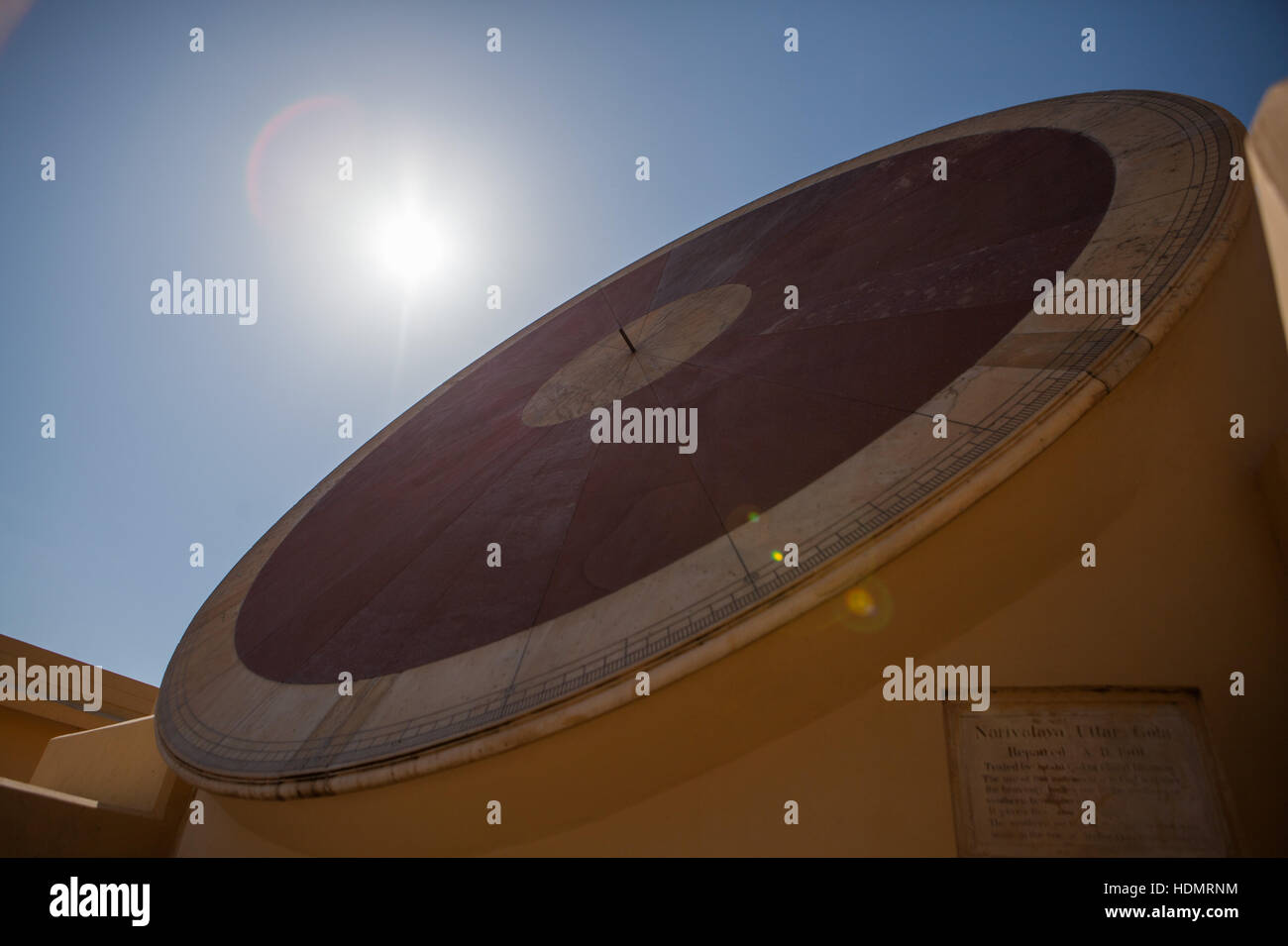 Jantar Mantar Osservatorio Astronomico,Jaipur Rajasthan,l'India Foto Stock