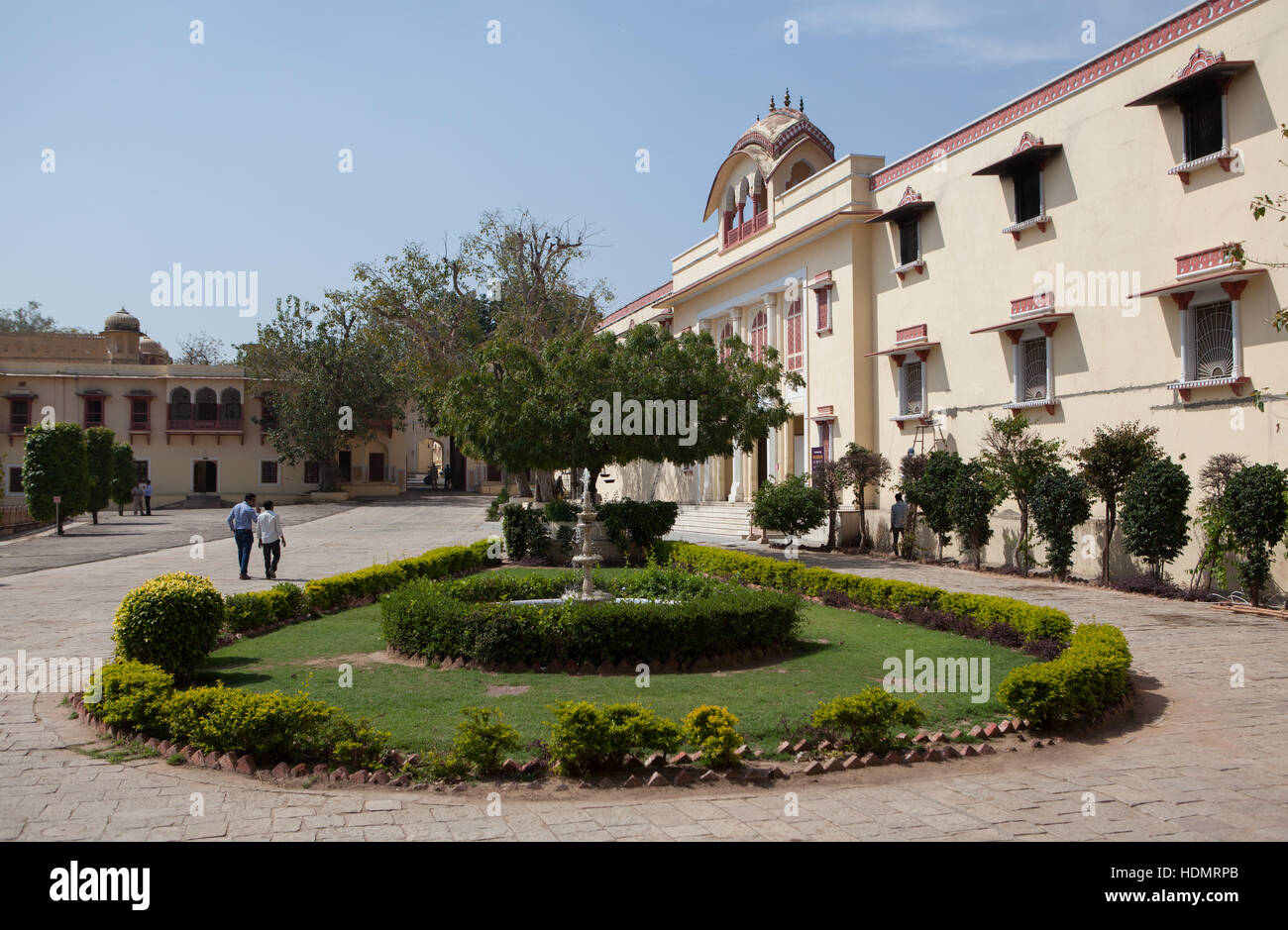 Cortile del Palazzo della Città,maharaja Sawai Man Singh II, Jaipur Rajasthan,l'India. © Juerg Foto Stock
