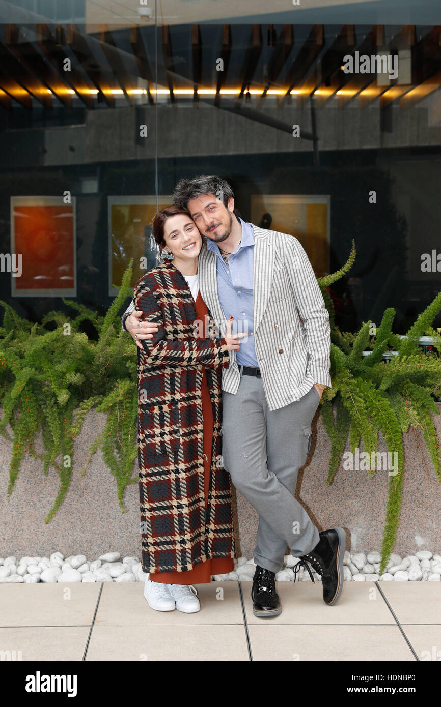 Roma, Italia. Il 14 dicembre, 2016. Eleonora Giovanardi e Paolo Ruffini frequentare il photocall del film "Natale a Londra' a Visconti Hotel su dicembre 14, 2016 in Roma, Italia. Credito: Fulvio Dalfelli/Alamy Live News Foto Stock