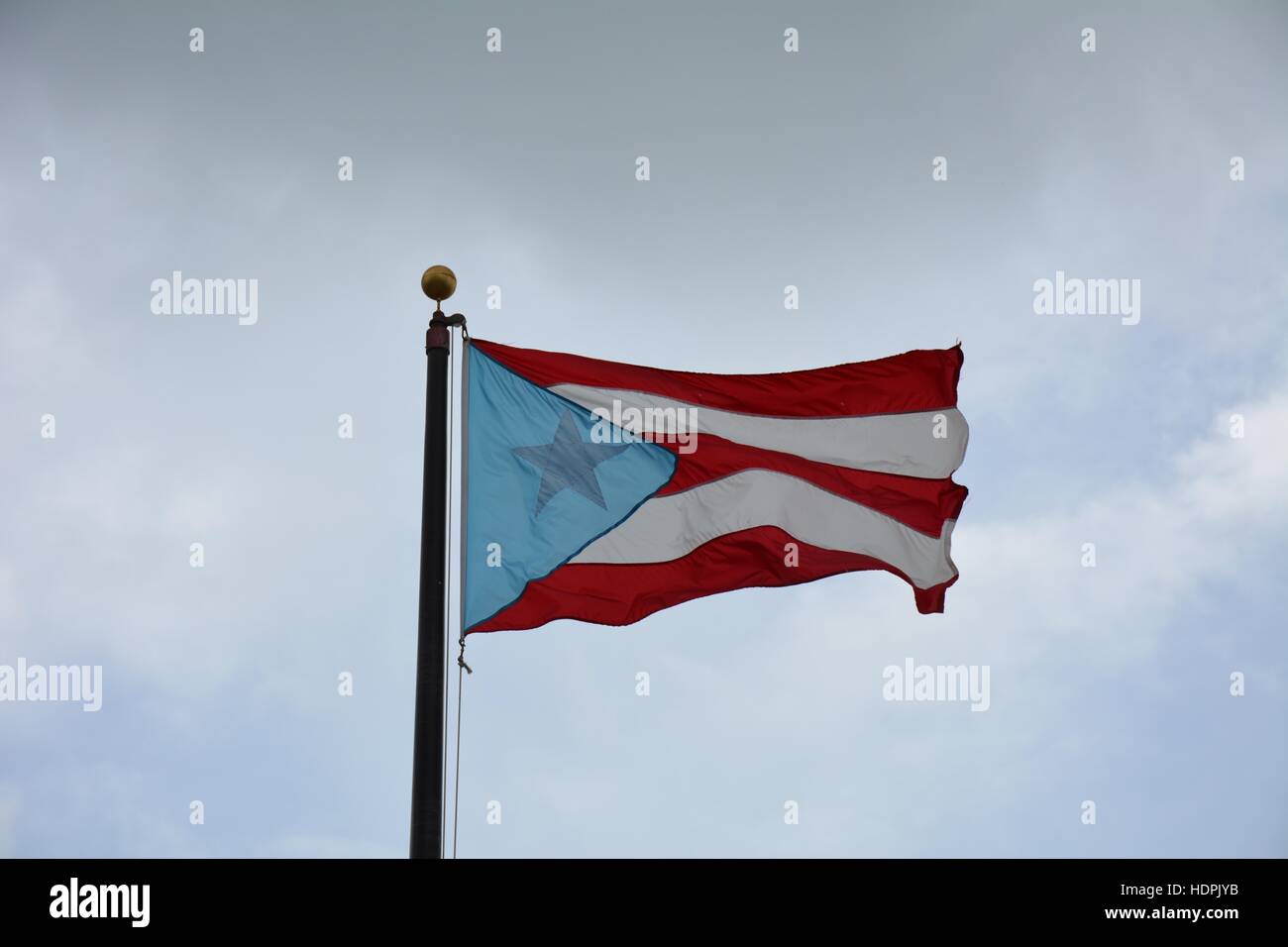 Bandiera di Porto Rico Foto Stock