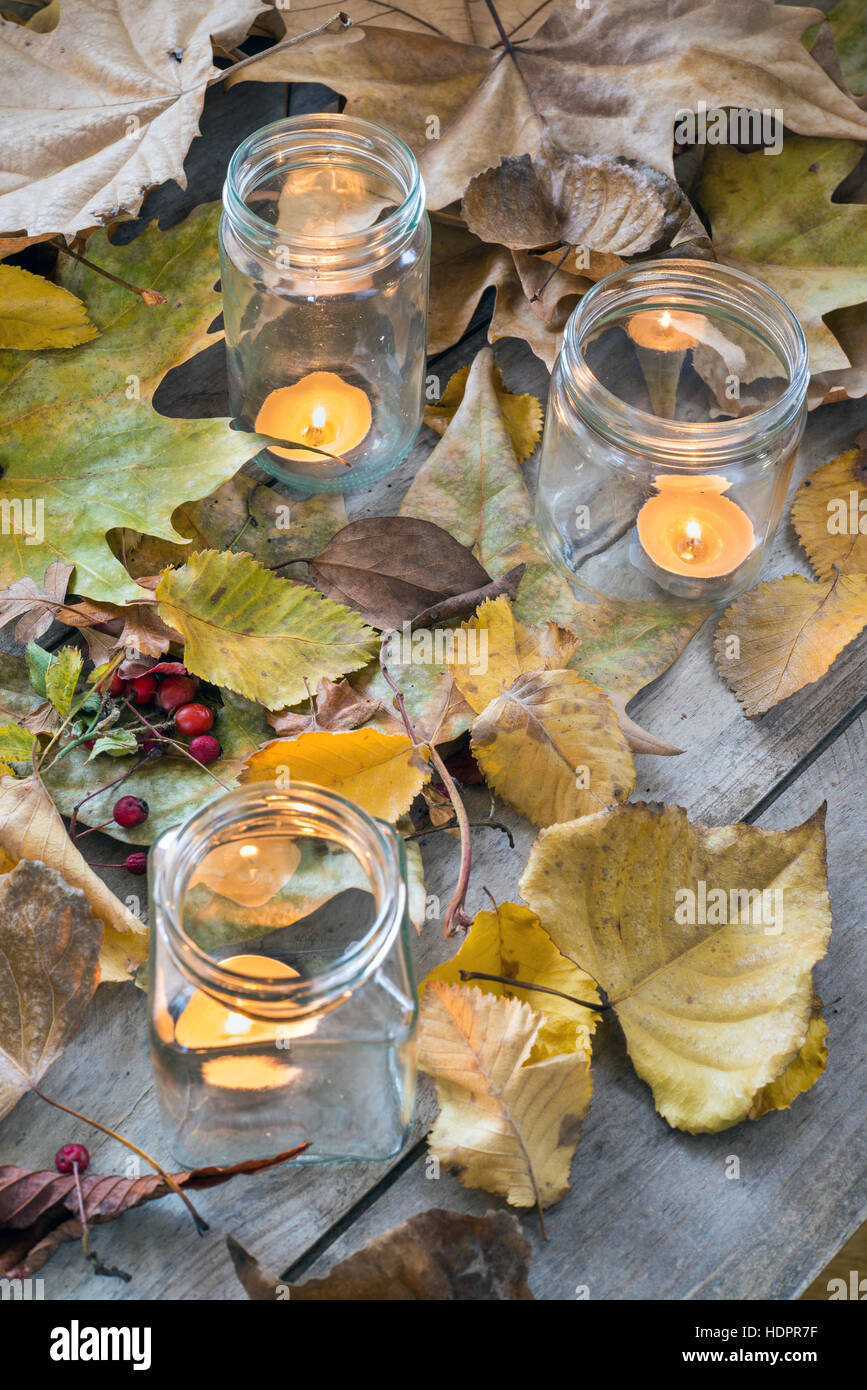 Barattoli di vetro per candele immagini e fotografie stock ad alta