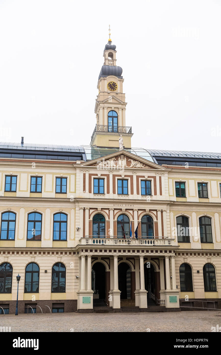 Il municipio di riga nel paese baltico - Lettonia Foto Stock