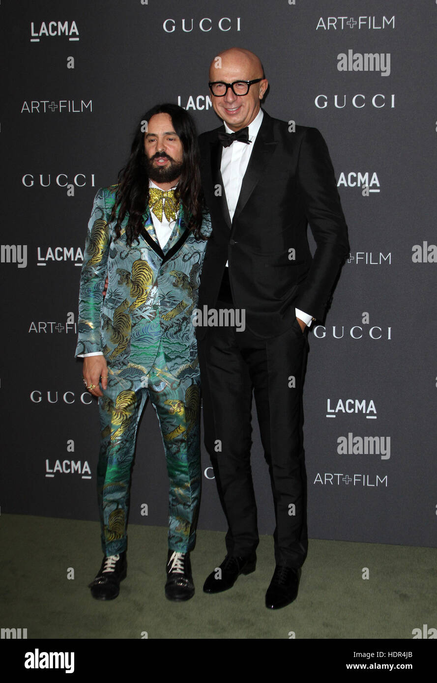 2016 Lacma Art Film Gala Tenutosi Presso Il Los Angeles County Museum Of Art Con Gucci Direttore Creativo Alessandro Michele Gucci Presidente Ceo Marco Bizzarri Dove Los Angeles California Stati Uniti Quando
