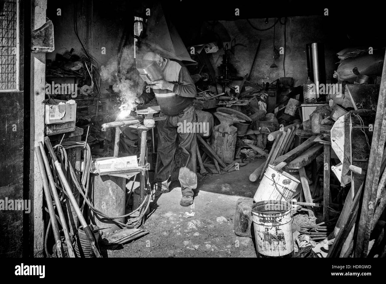 Kumanovo, Macedonia - 22 Settembre 2016: la gente e le tradizioni in remoti villaggi intorno a Kumanovo, Macedonia Foto Stock