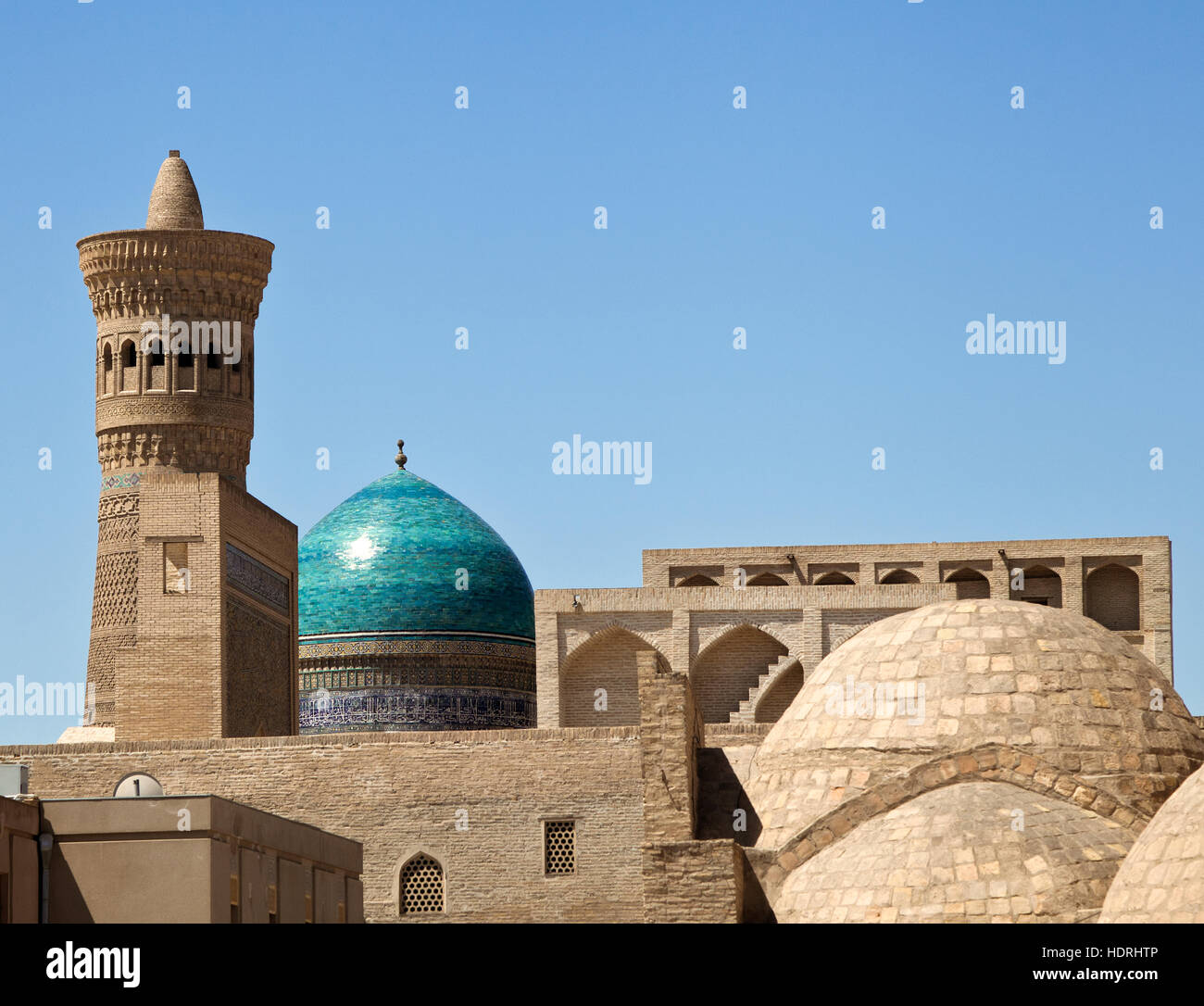 Kalyan Moschea e minareto a Bukhara, Uzbekistan Foto Stock