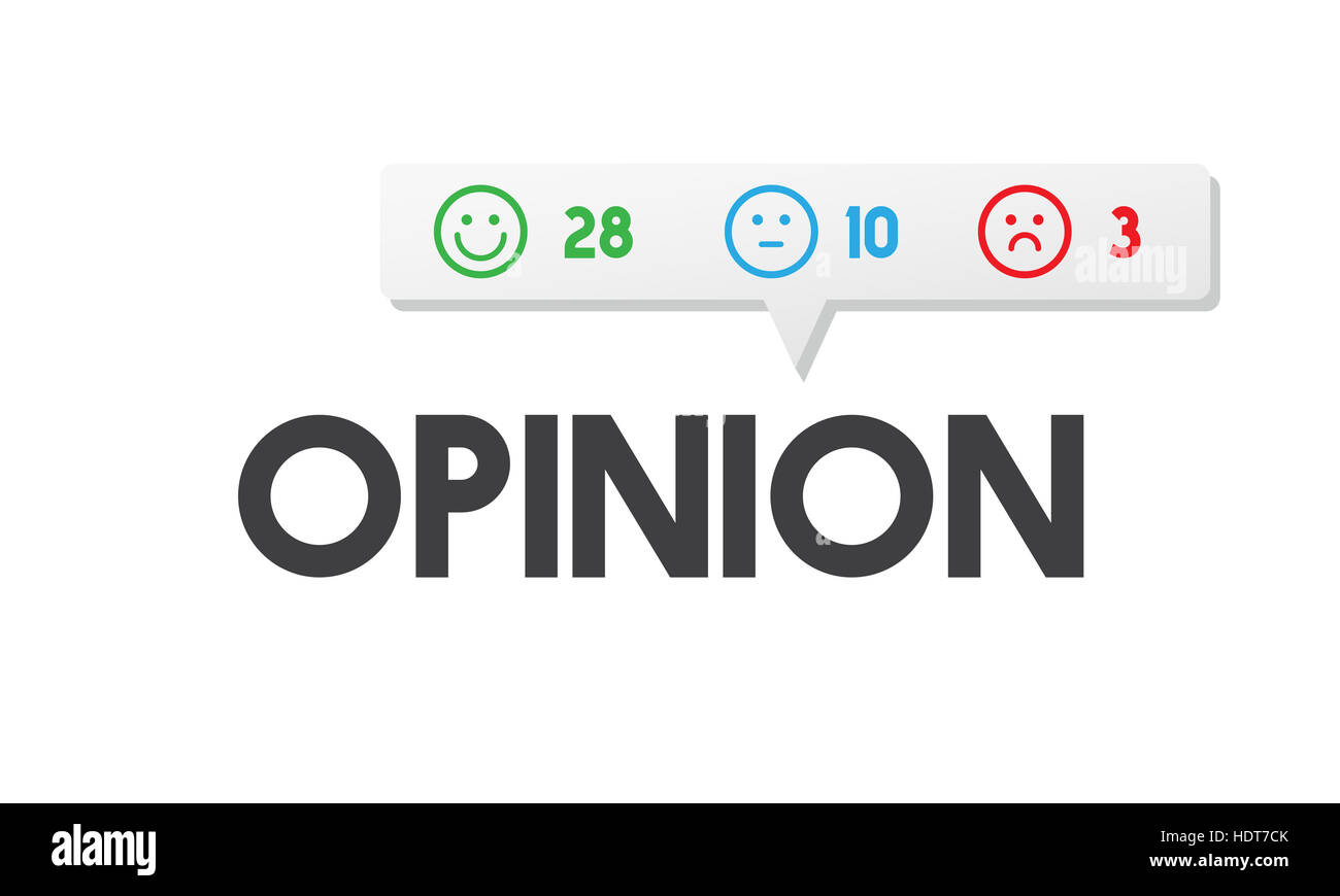 Il feedback del cliente il concetto di emoticon Foto Stock