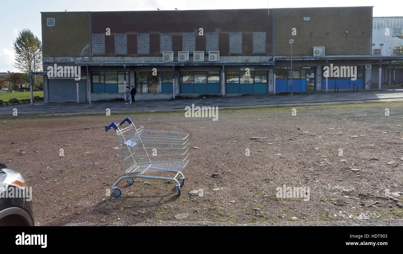 Drumchapel periferica di alloggiamento station wagon privazione di Glasgow Foto Stock