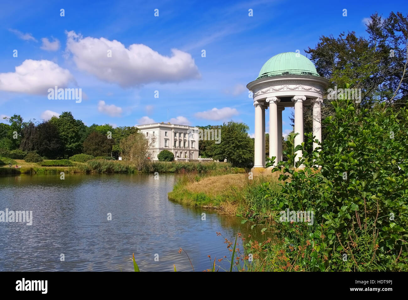 Markkleeberg Weisses Haus - Markkleeberg casa bianca nel Parco di Agra Foto Stock