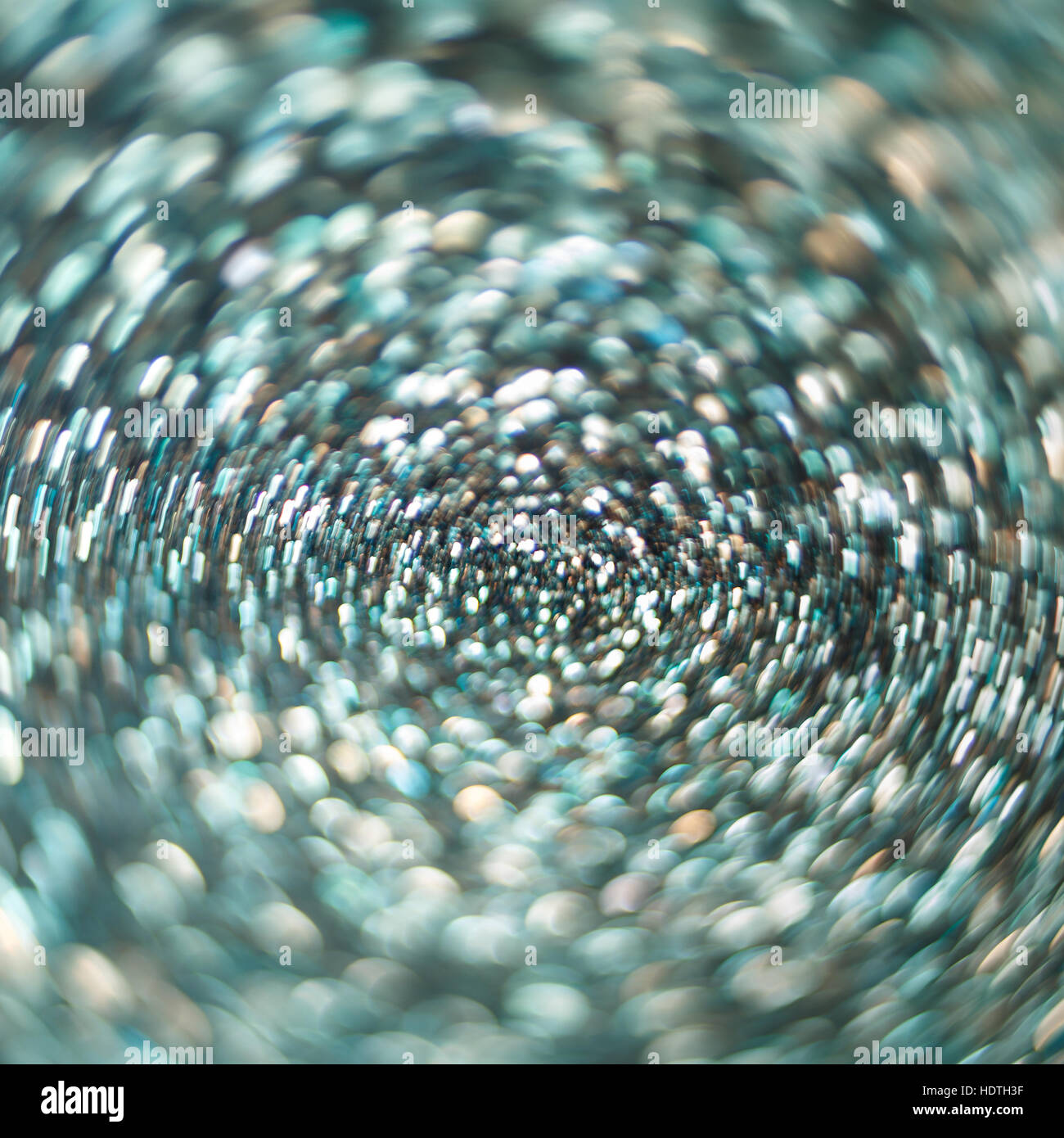 Abstract blu sullo sfondo bokeh di fondo con luce colorata Foto Stock