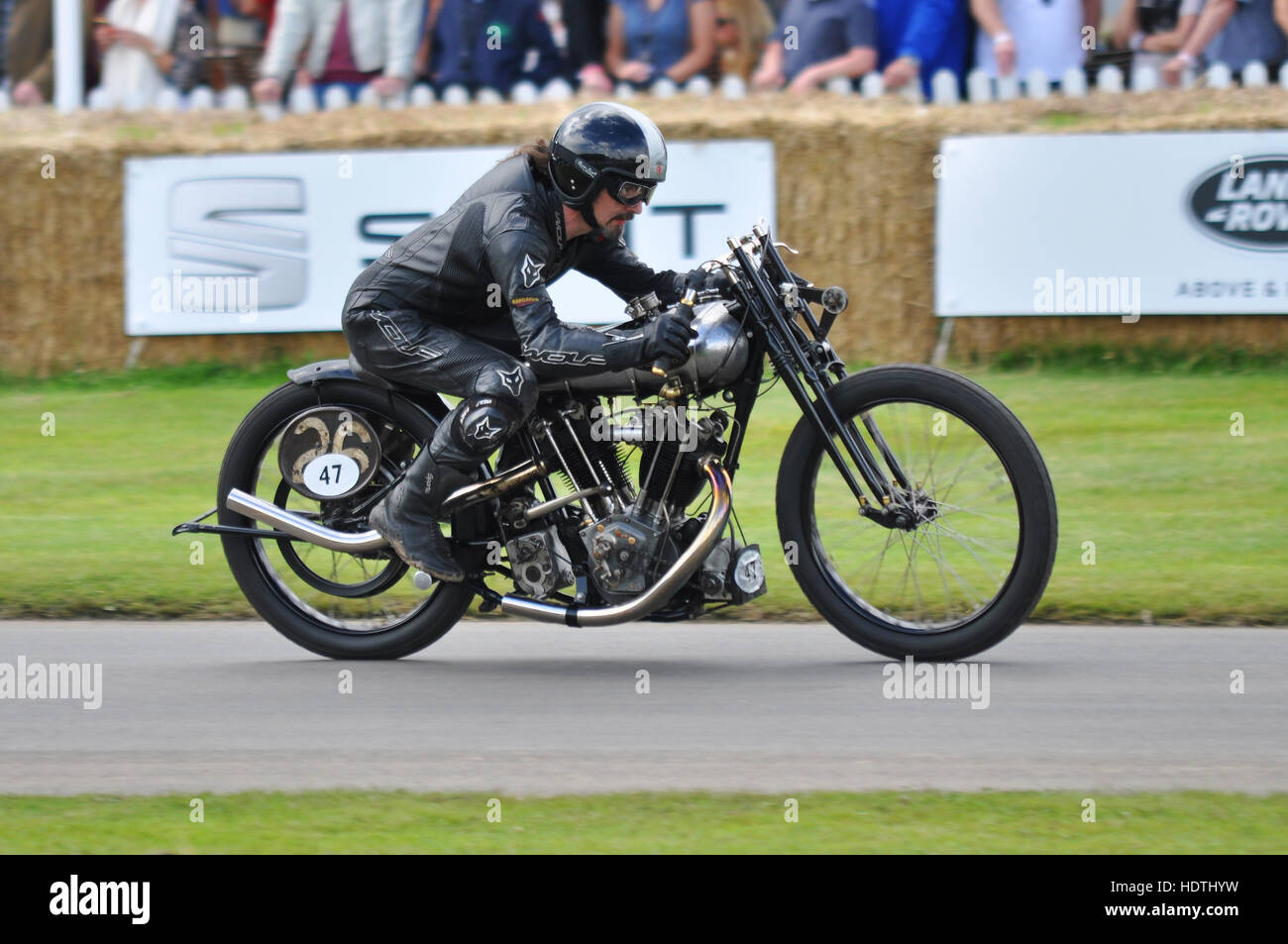 Brough Superior SS 100 è stata progettata e costruita da George Brough a Nottingham, Inghilterra in 1924. KTOR V twin nella foto Foto Stock