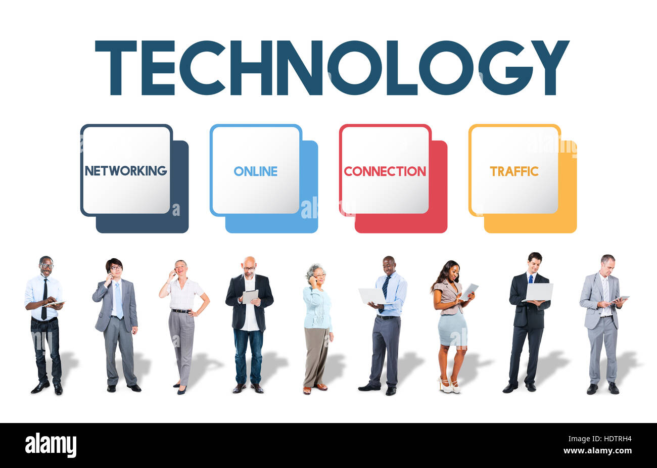 Social Media Box concetto dei pulsanti Foto Stock