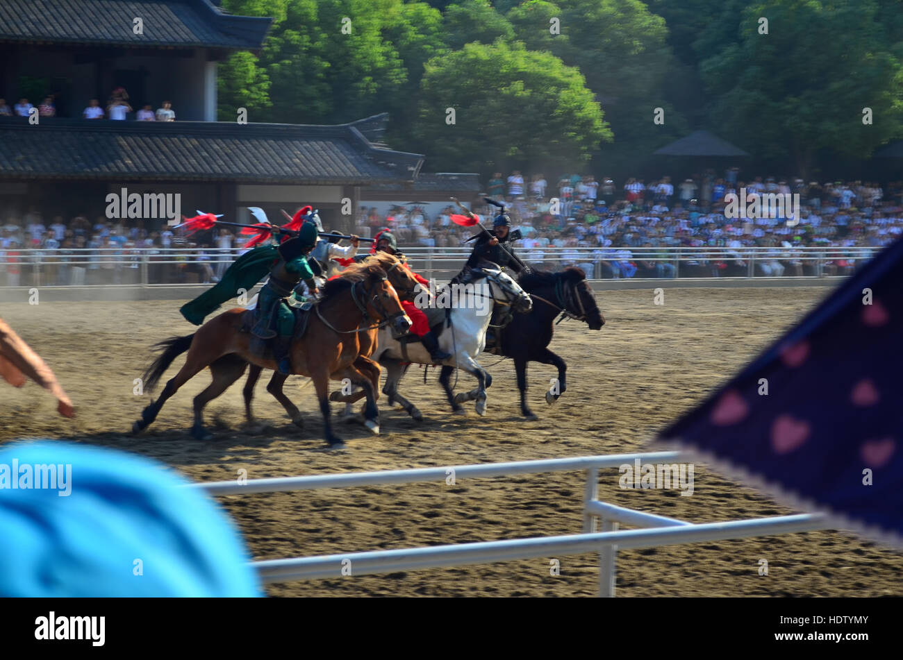 Corsa di cavalli Foto Stock