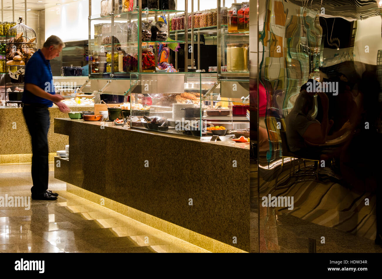 Bacco) a buffet in Caesars Palace Hotel & Casino, Las Vegas, Nevada. Foto Stock