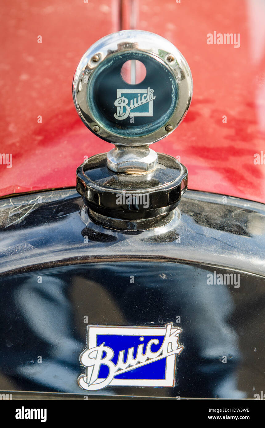 Inizio novecento Buick horseless carrello ORO & ARGENTO pedina negozio featured sul TV show 'pedina stelle' Las Vegas, Nevada. Foto Stock