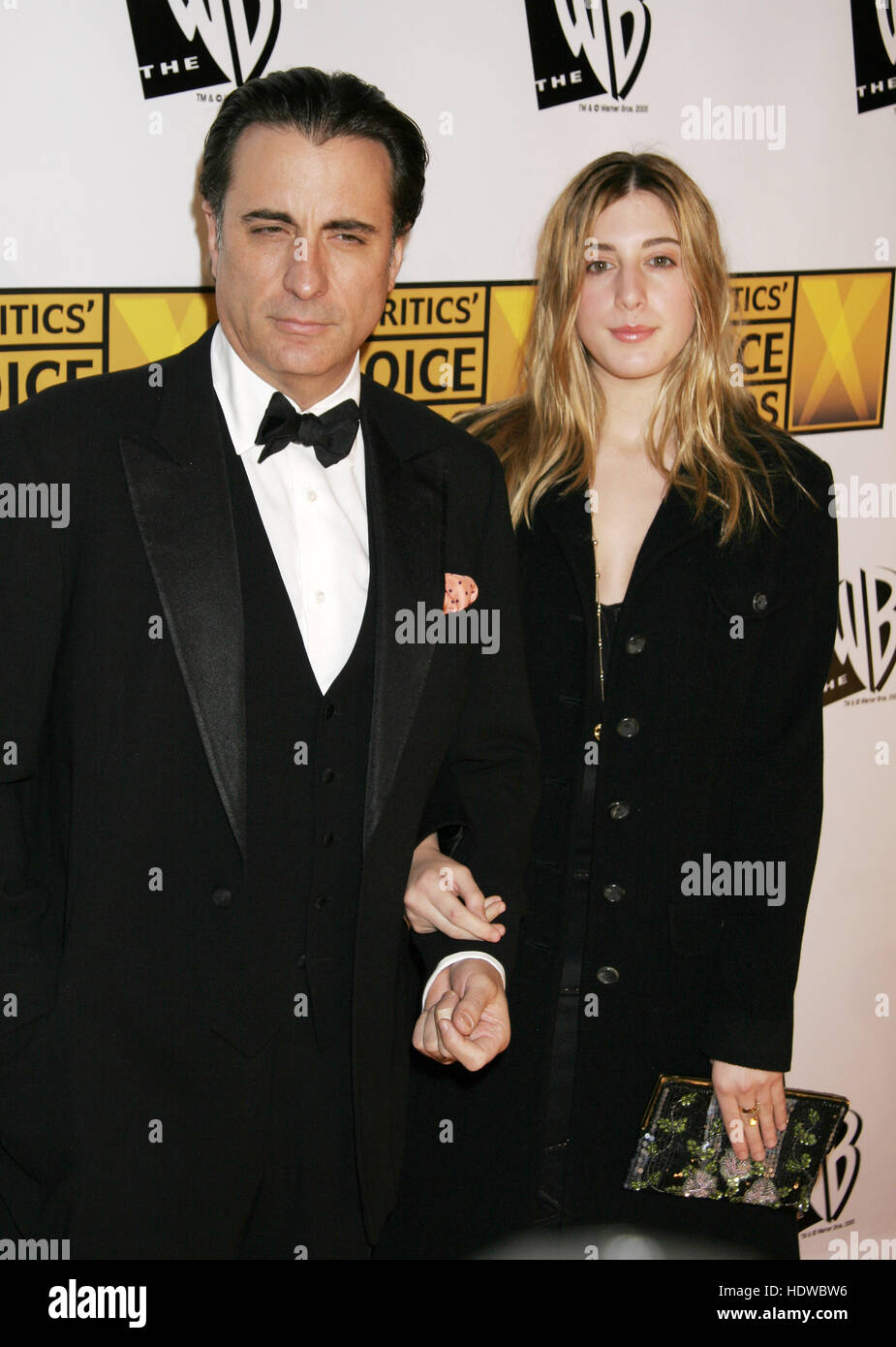 Andy Garcia e figlia Daniela arriva al decimo Annnual critico le Choice Awards di Los Angeles, California, domenica 10 gennaio, 2005. Photo credit: Francesco Specker Foto Stock