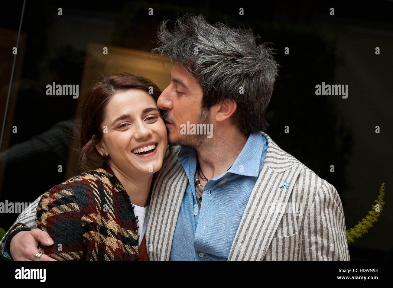 Roma, Italia. Xiv Dic, 2016. Eleonora Giovanardi e Paolo Ruffini frequentare Photocall di "Natale a Londra - Dio salvi la Regina' un film diretto da Volfango De Biasi prodotto da Luigi e Aurelio De Laurentis © Andrea Bracaglia/Pacific Press/Alamy Live News Foto Stock