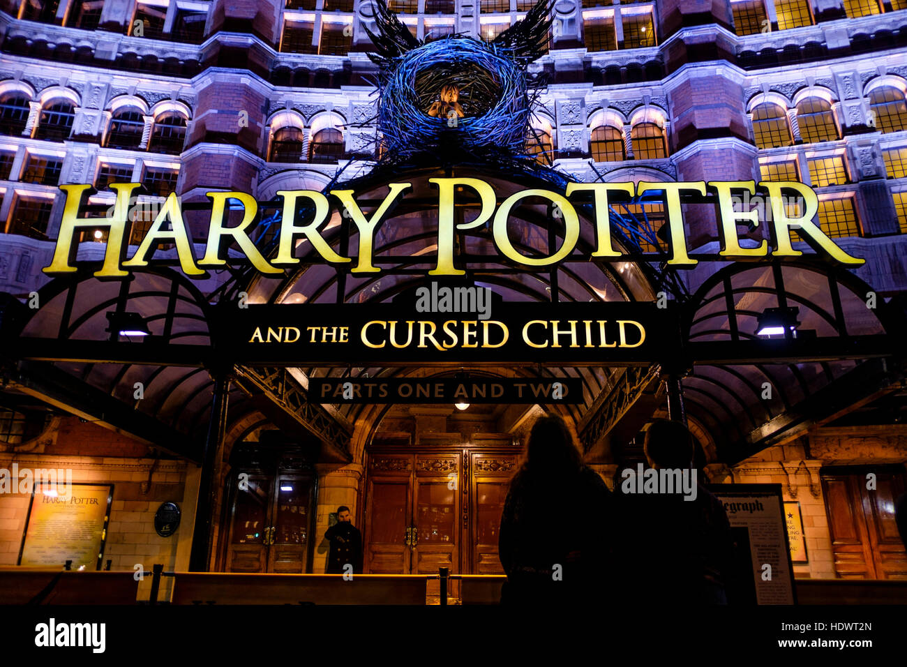 Harry Potter e il maledetto bambino al Palace Theatre di Londra, Regno Unito Foto Stock