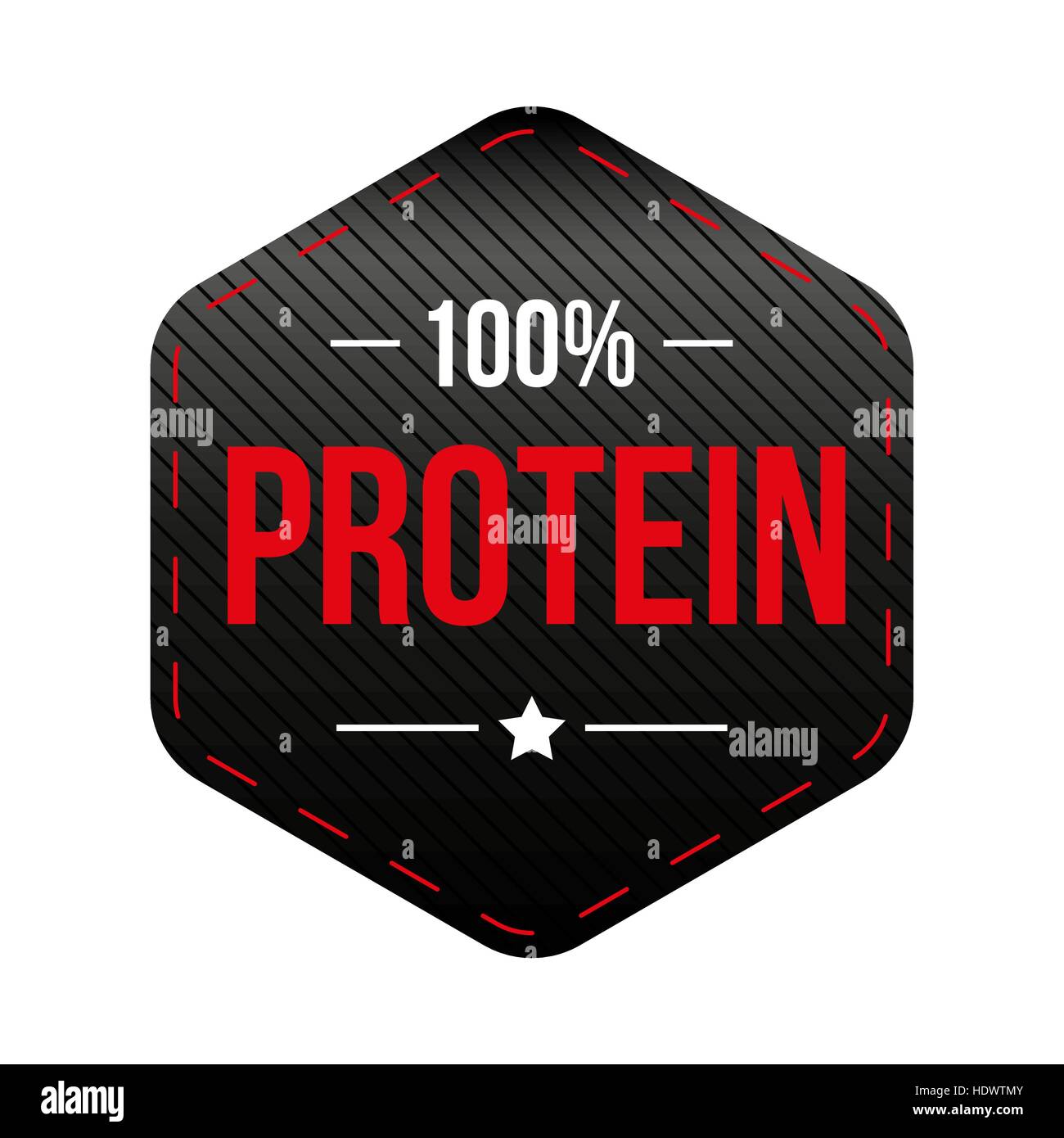 Al cento per cento di vettore di Proteina di patch Illustrazione Vettoriale