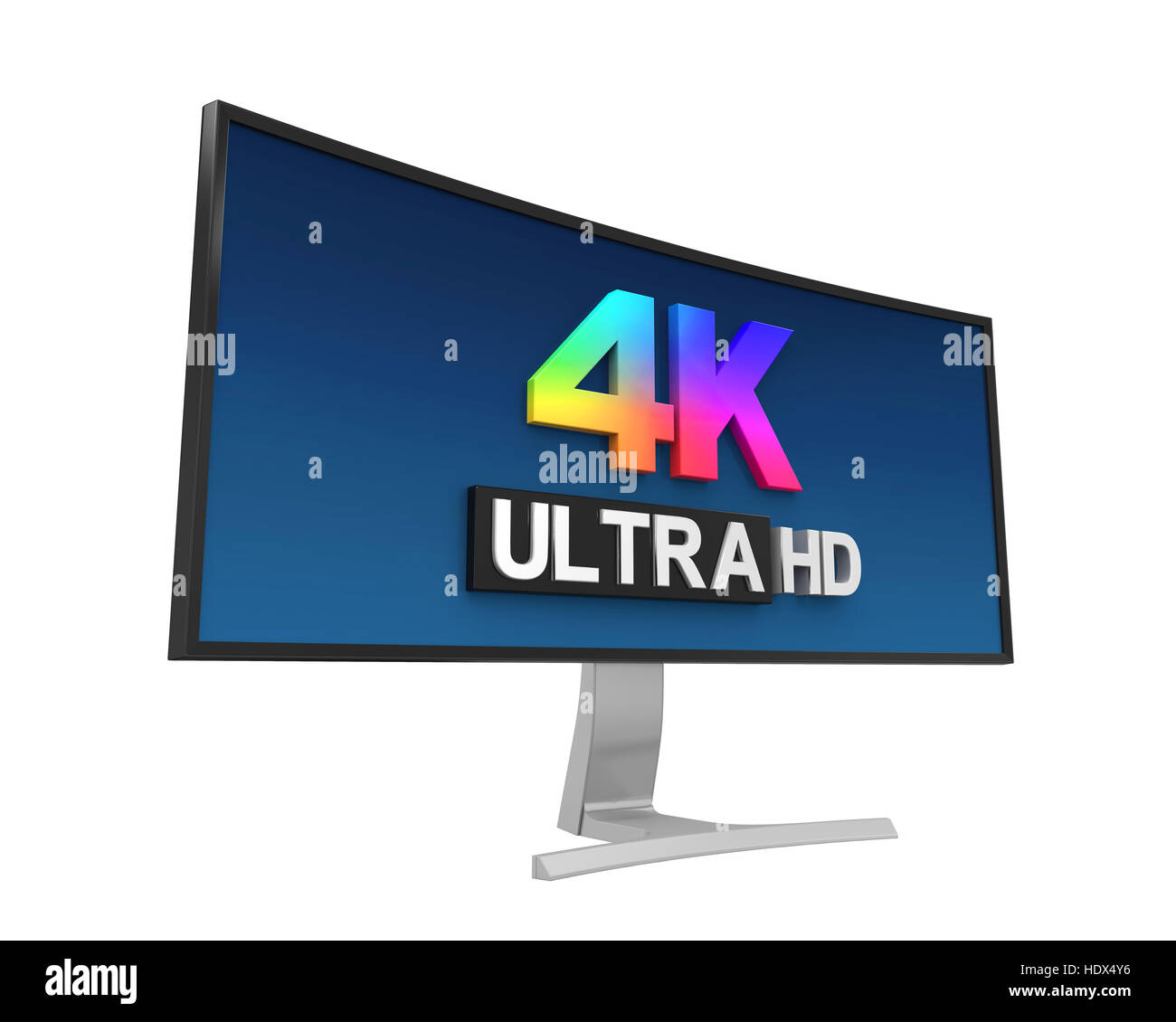 4K Ultra HD Monitor Wide Foto Stock
