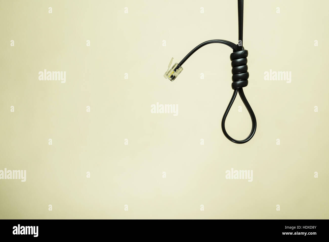 Loop di una corda di una rete internet Foto Stock