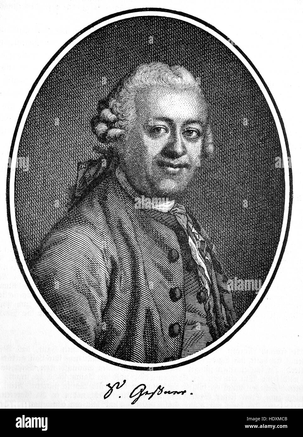 Salomon Gessner, 1730-1788, un pittore svizzero e poeta, xilografia a partire dall'anno 1882, digitale migliorata Foto Stock