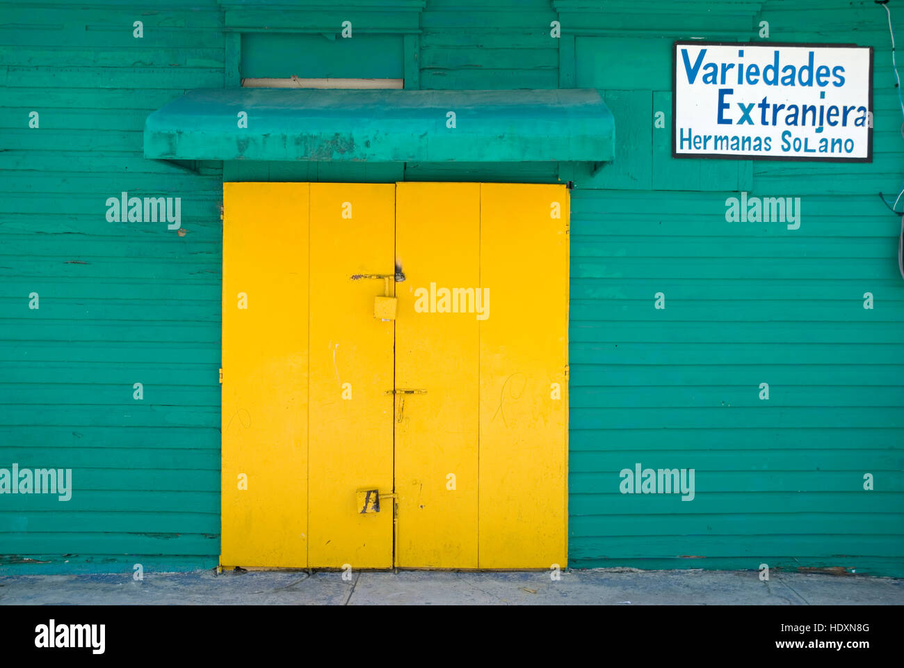 Negozio chiuso, Repubblica Dominicana, dei Caraibi Foto Stock
