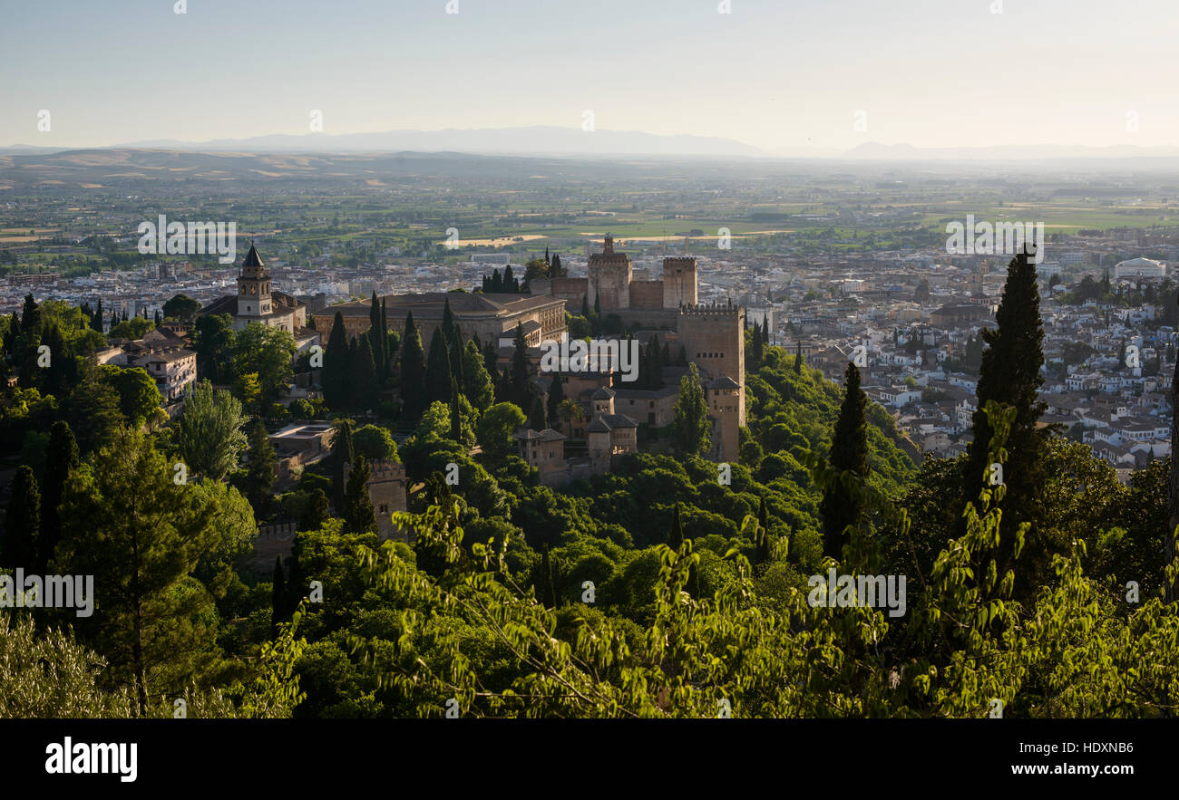 La Alhambra di Granada, Spagna Foto Stock
