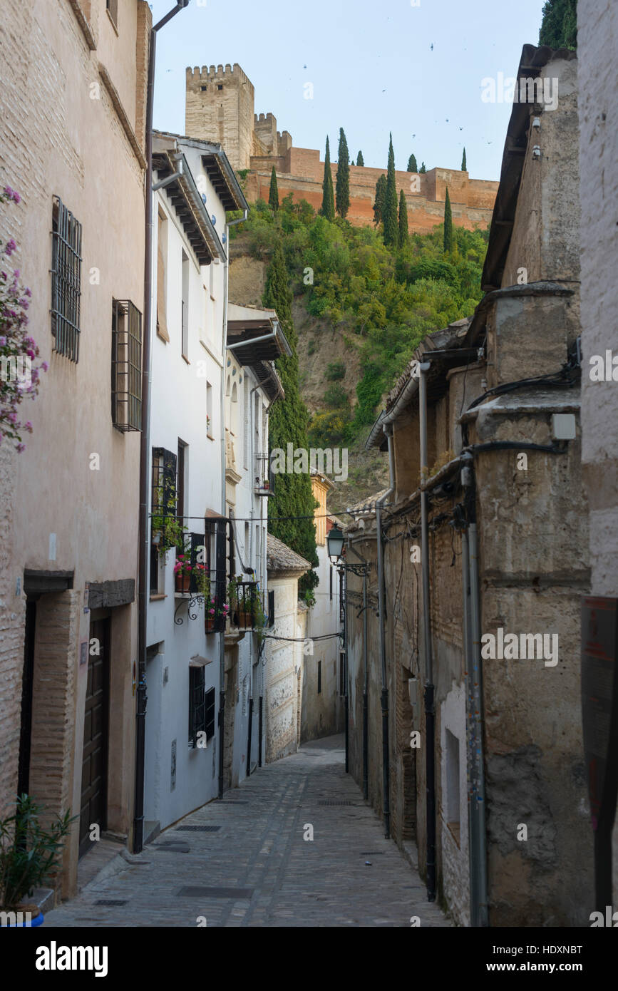 Strade di Granada, Spagna Foto Stock